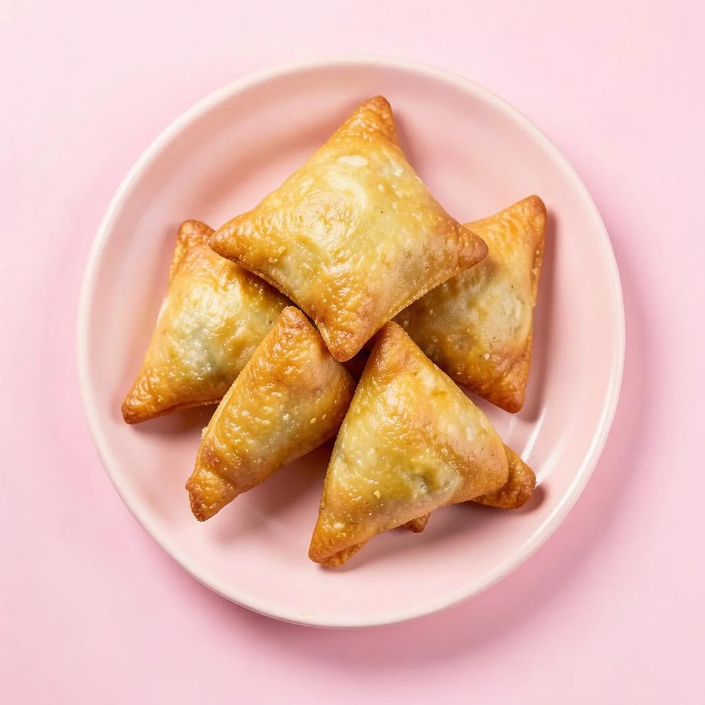 Golden crispy samoosas